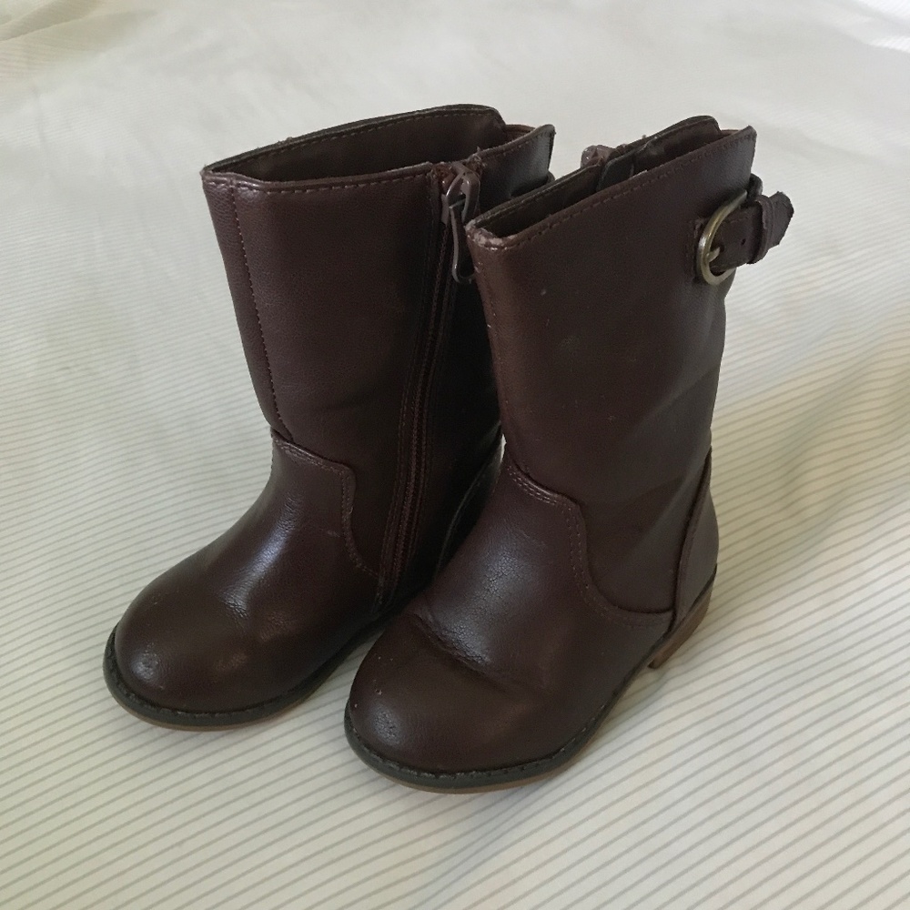 Cat&Jack toddler brown leather boots